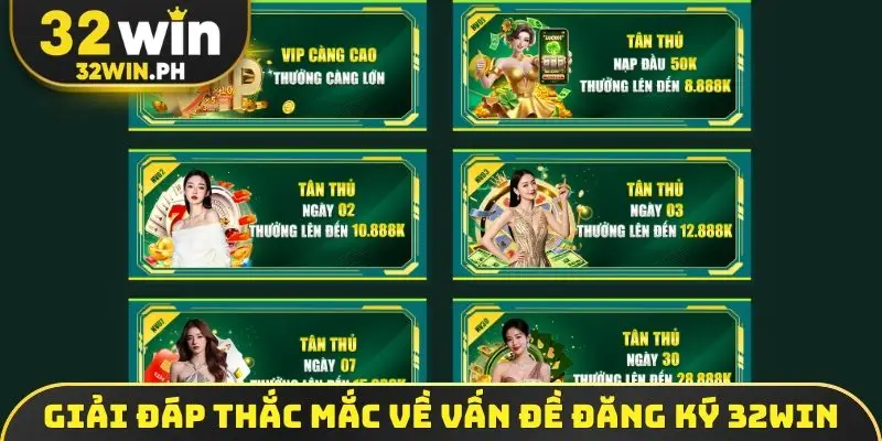 Đăng Ký 32WIN Giải đáp thắc mắc về vấn đề đăng ký 32WIN