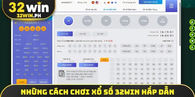 Những cách chơi xổ số 32win hấp dẫn