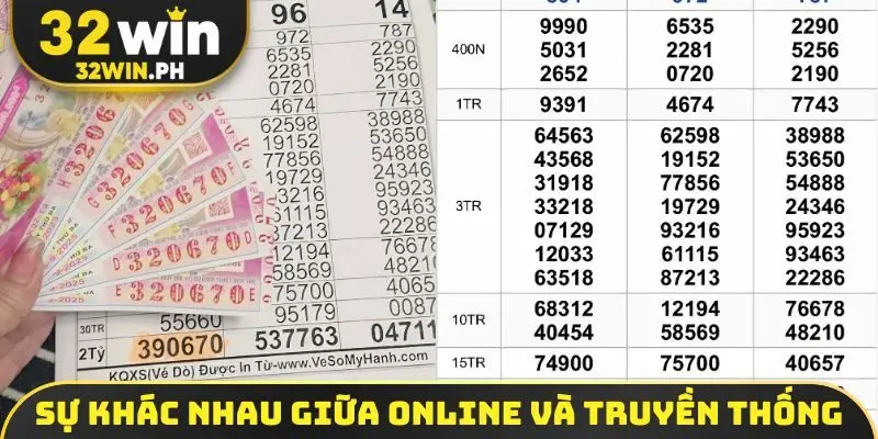 So sánh sự khác nhau giữa online và truyền thống