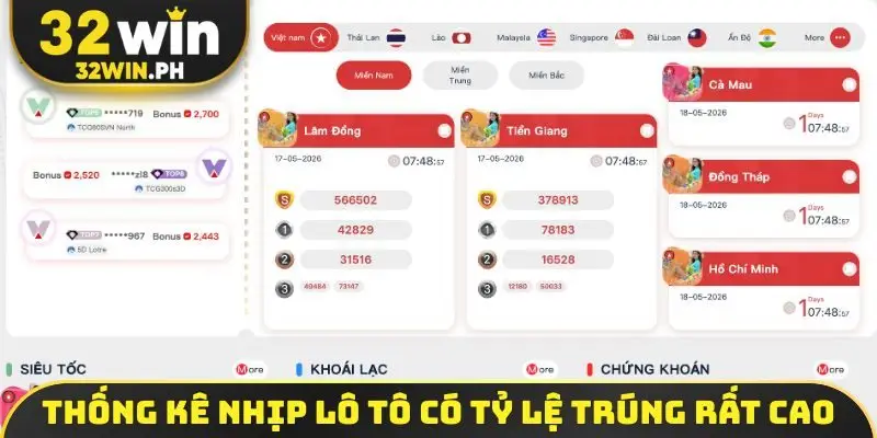 Thống kê nhịp lô tô có tỷ lệ trúng rất cao
